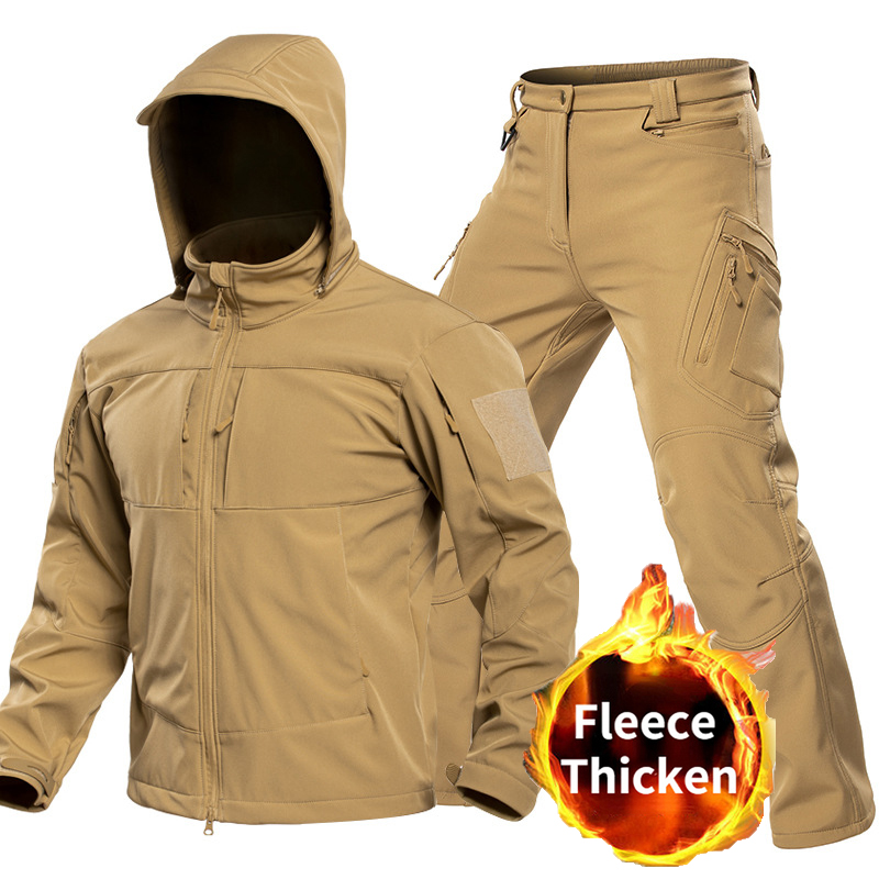 Winter Clothing Gear - Erkekler için Açık Hava Taktiksel Softshell