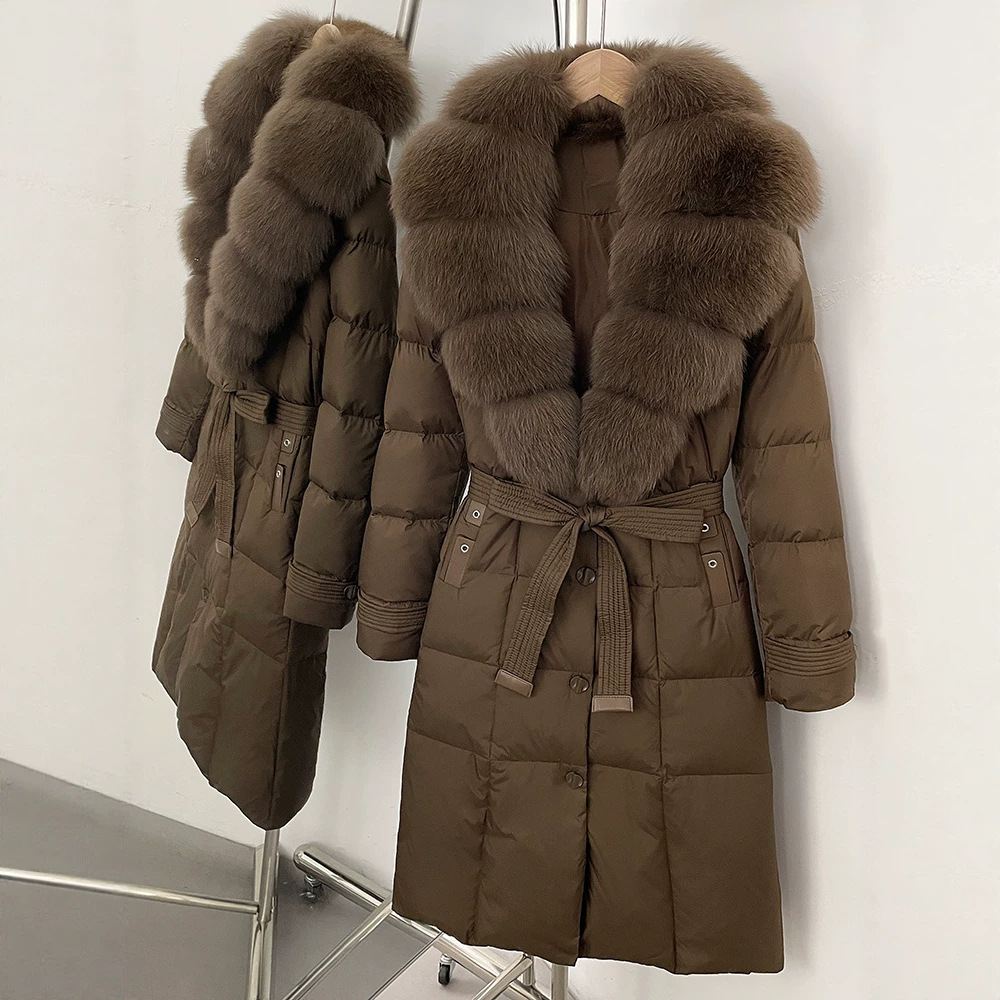 Puffer Jacket Women Down - Sıcak Kadın Tüyü Gerçek Kürk Ceket