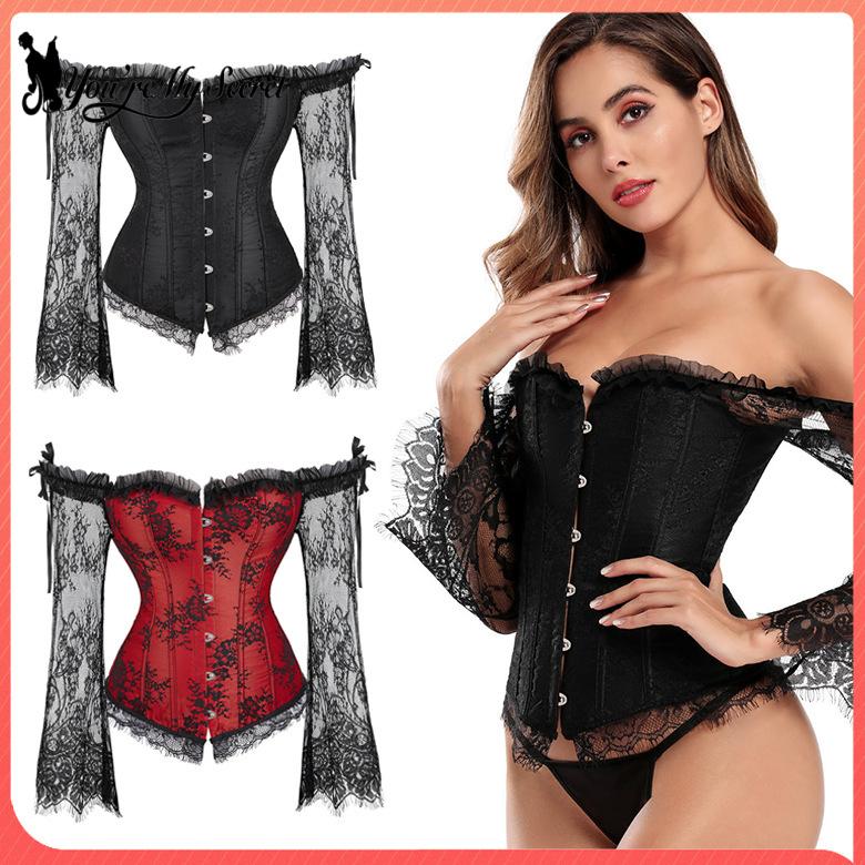 Winter Clothing Dress Up - Gotik Uzun Kollu Korse Kadın Gömlek