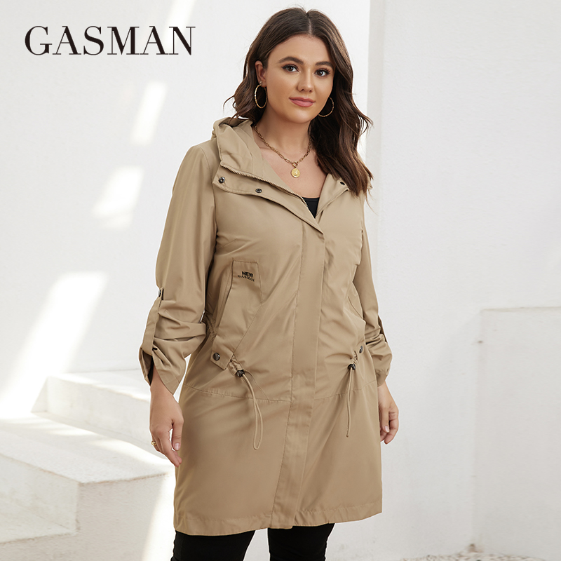 Winter Clothing Deals - GASMAN sonbahar trençkot artı boyutu kadın