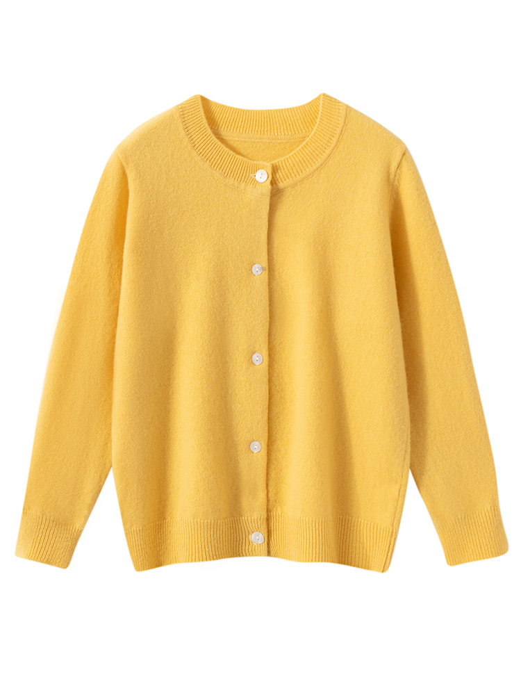 Winter Clothing Kids - Çocuk Yün Kazak O-Boyun Hırka Sonbahar