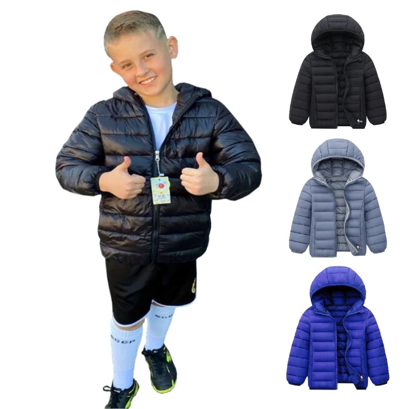 Kapşonlu hafif aşağı ceketler  - Winter Clothing Kids incelemesi ve fiyatı