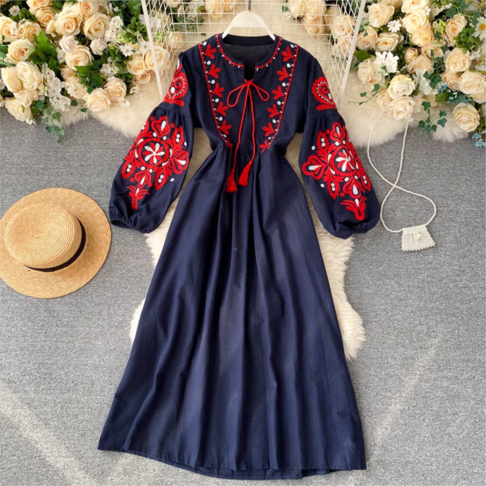 Gevşek Elbise İşlemeli Çiçekle - Winter Clothing Dress Up incelemesi ve fiyatı