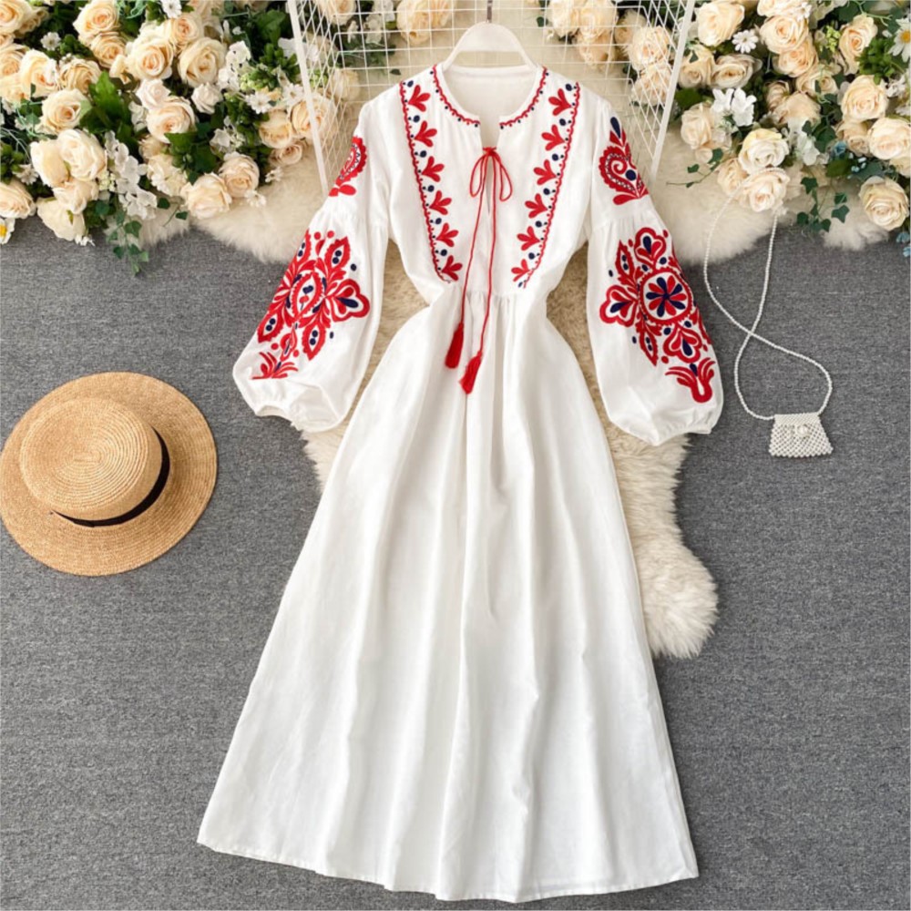 Gevşek Elbise İşlemeli Çiçekle - Winter Clothing Dress Up incelemesi ve fiyatı