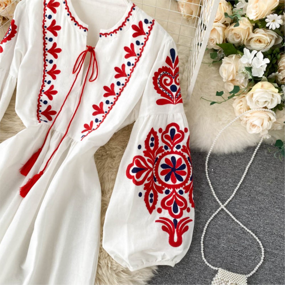 Gevşek Elbise İşlemeli Çiçekle - Winter Clothing Dress Up incelemesi ve fiyatı