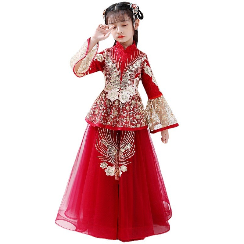 Kızlar Hanfu Cheongsam Kostüm  - Winter Clothing Kids incelemesi ve fiyatı