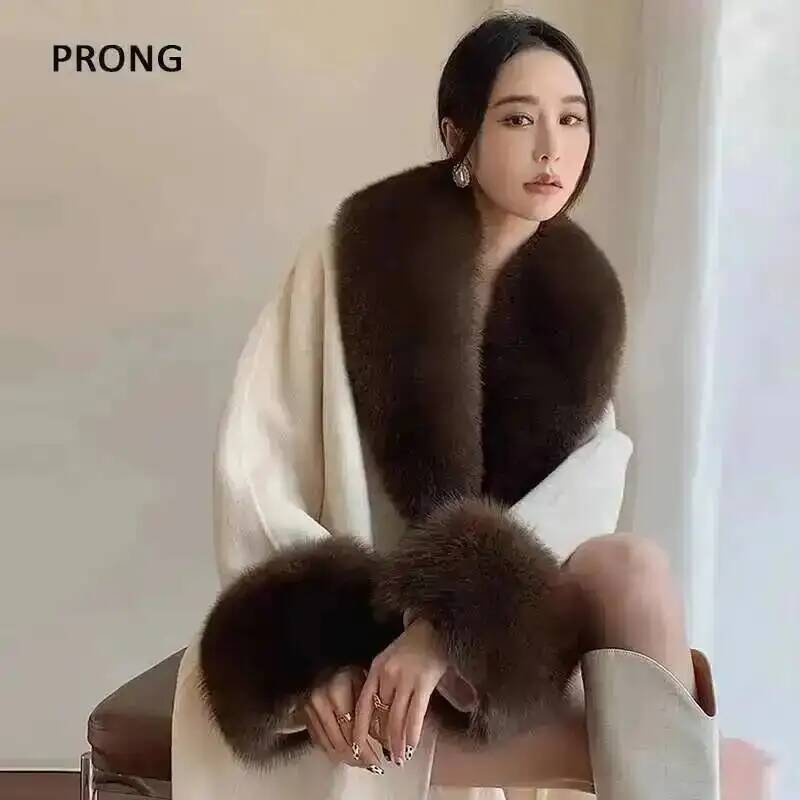 100% gerçek tilki kürk yaka kı - Winter Clothing Deals incelemesi ve fiyatı
