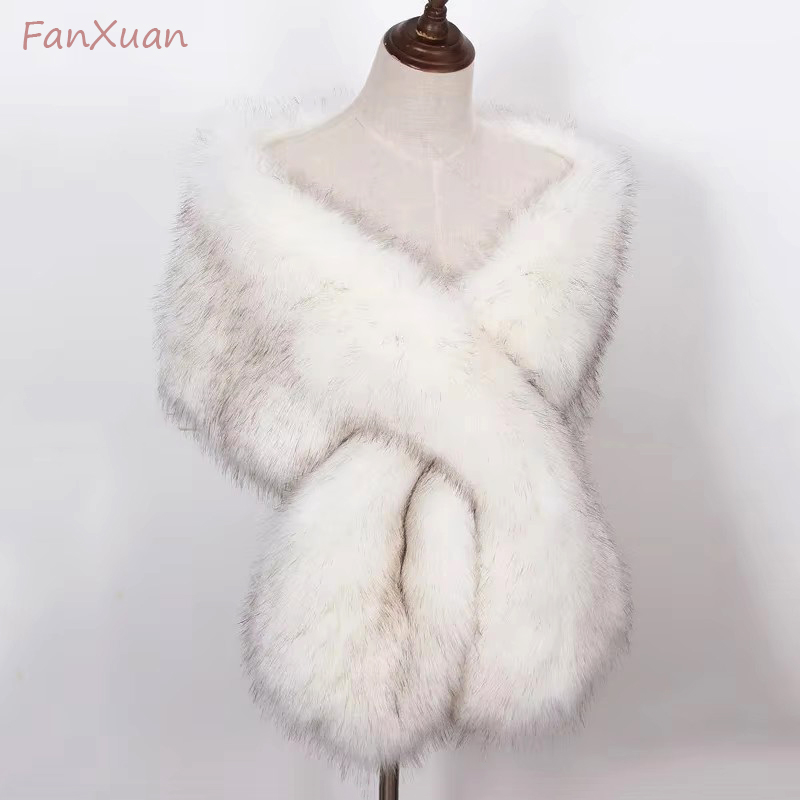 Sahte Tilki Kürk Kadın Sarar U - Winter Clothing Ladies incelemesi ve fiyatı